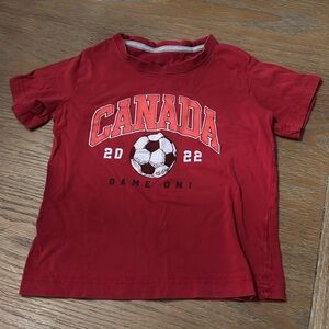 3T Action Red Canada 2022 World Cup Soccer Shirt with Soccer Ball